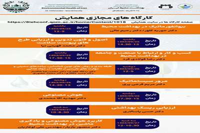 کارگاه های مجازی همایش بهداشت محیط ایران 